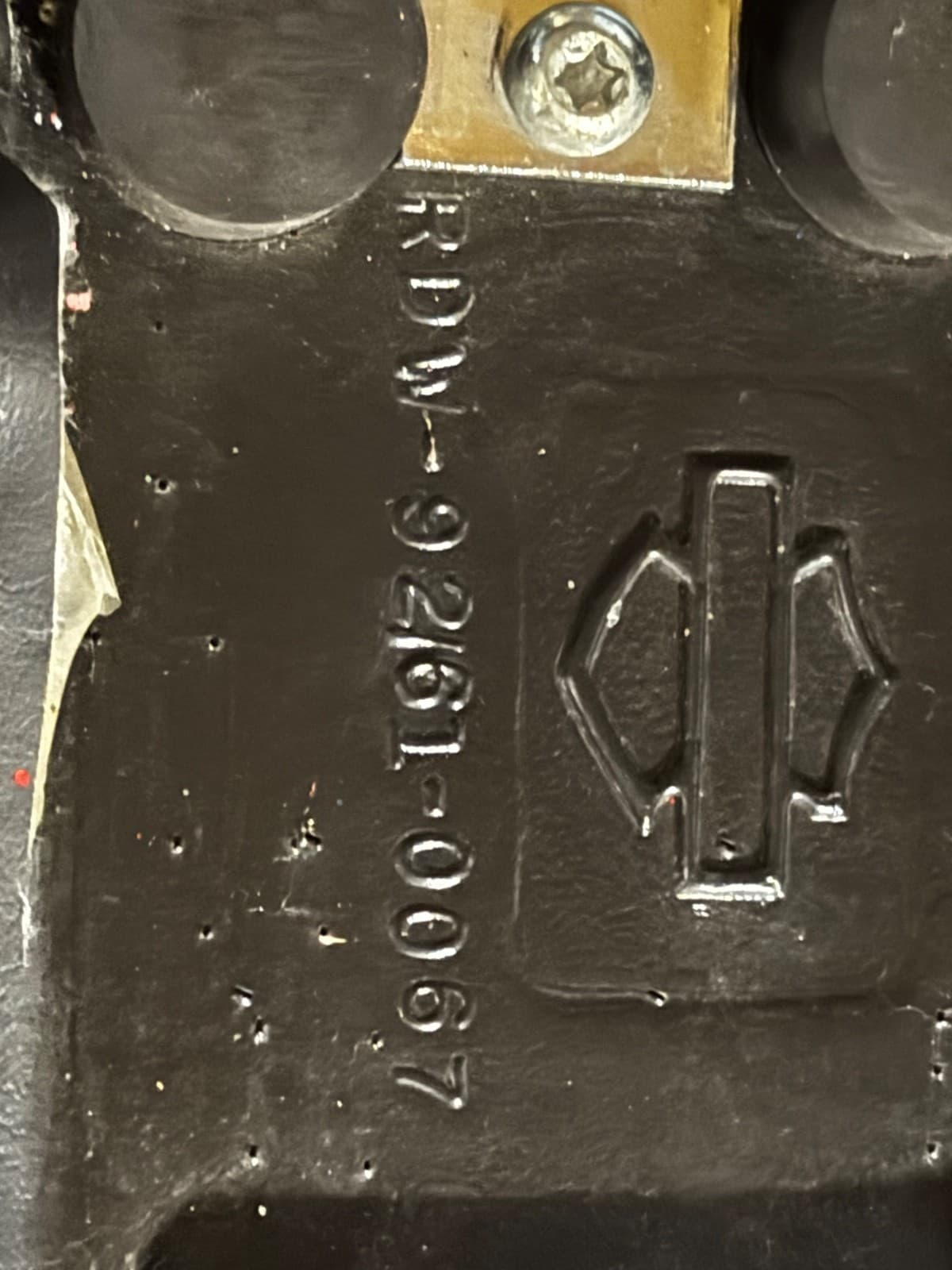 Harley Davidson Seat RDW-92/61-0067 Black OEM Used Slimmed See Description - Thumbnail 6