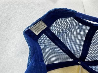 90's Vintage MESH TRUCKER CAP SNAP BACK (BLUE) - Thumbnail 6