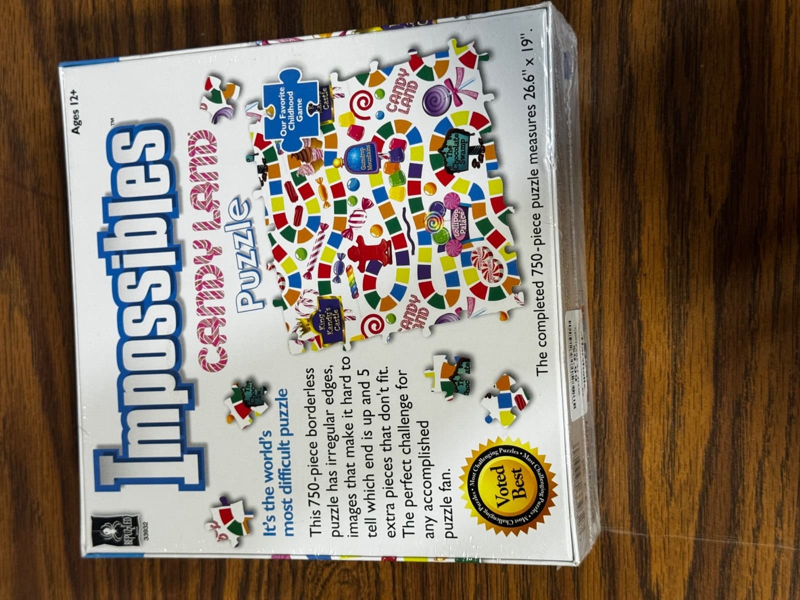 Hasbro Impossibles Candy Land Jigsaw Puzzle 750 Borderless Puzzle Sealed NEW - Thumbnail 2