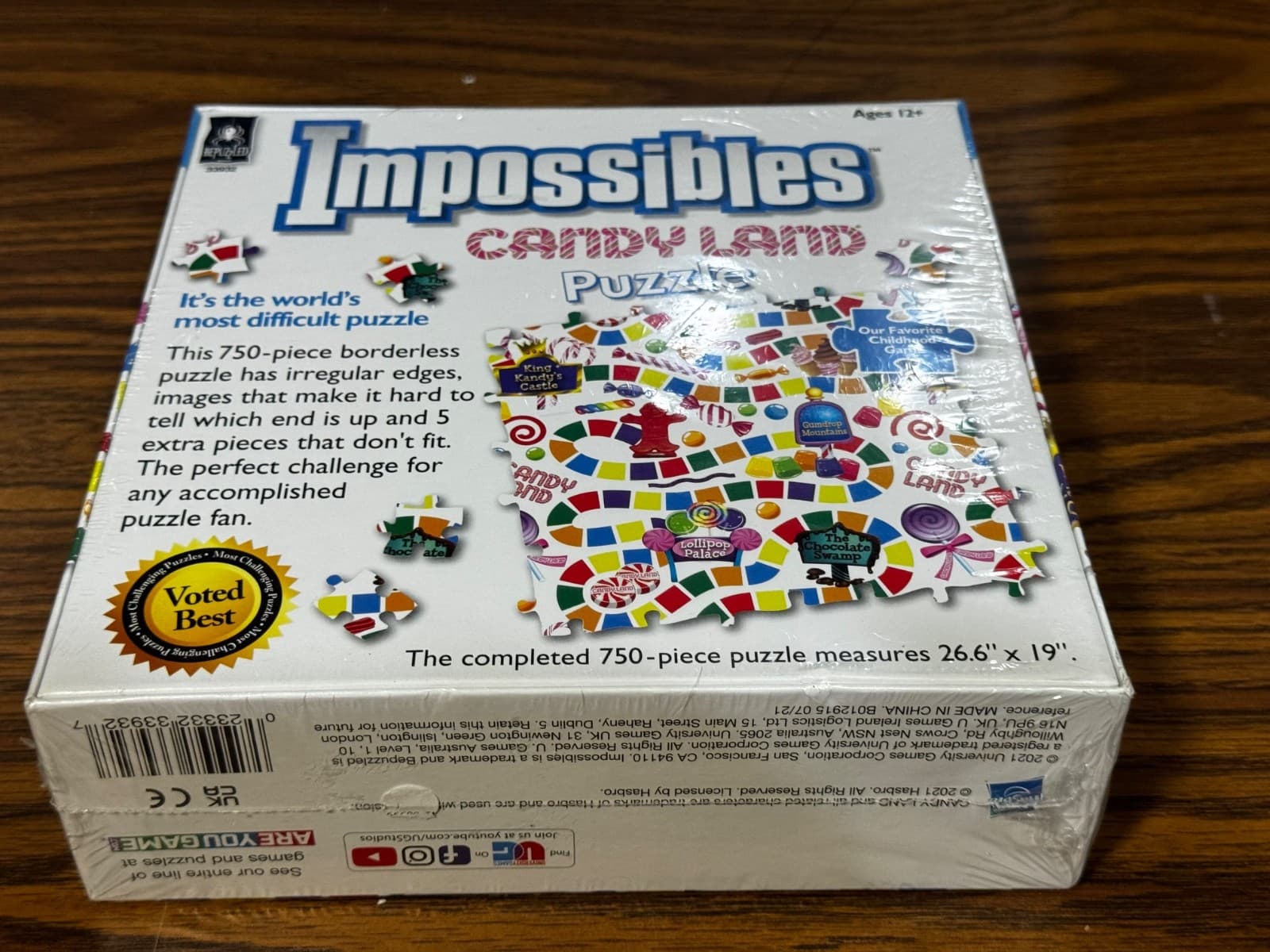 Hasbro Impossibles Candy Land Jigsaw Puzzle 750 Borderless Puzzle Sealed NEW - Thumbnail 5