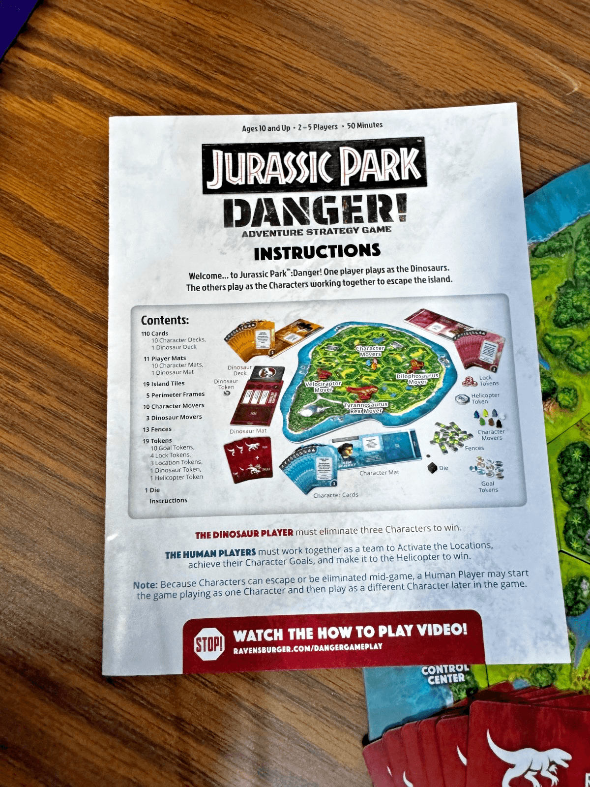 Ravensburger Jurassic Park Danger Adventure Strategy Board Game 2018 Complete - Thumbnail 6