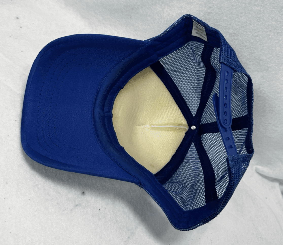 90's Vintage MESH TRUCKER CAP SNAP BACK (BLUE) - Thumbnail 5