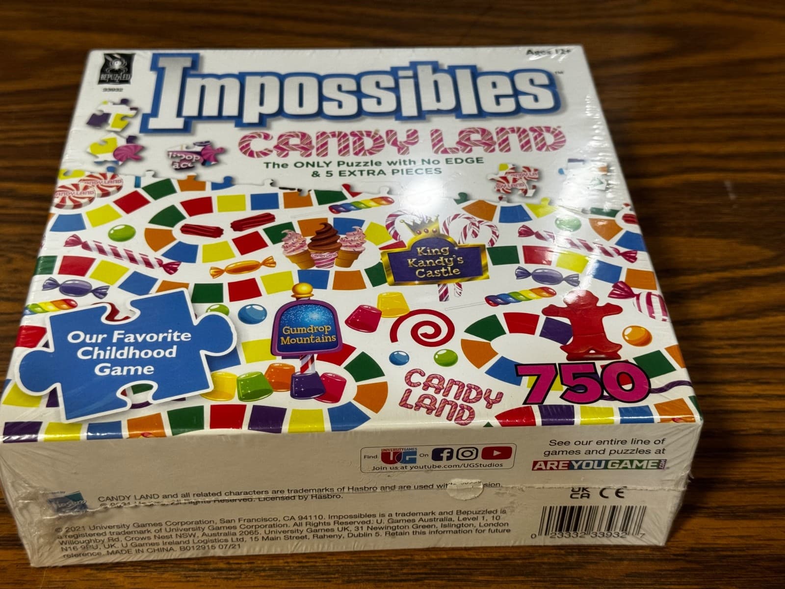 Hasbro Impossibles Candy Land Jigsaw Puzzle 750 Borderless Puzzle Sealed NEW - Thumbnail 4