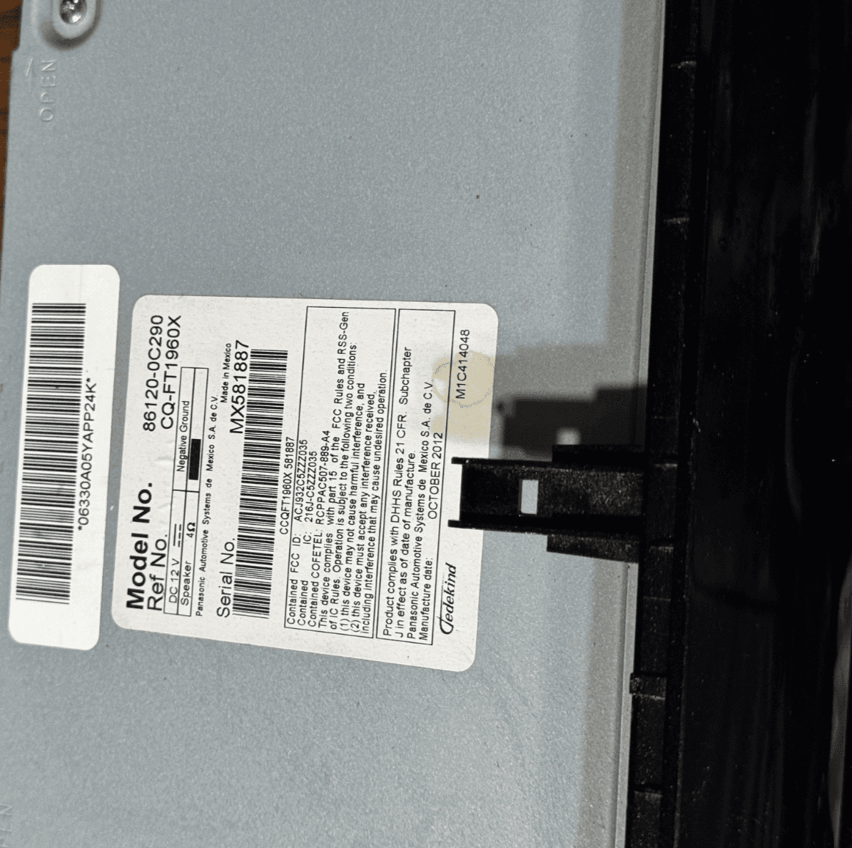 07 08 09 10 11 12 13 Toyota Tundra Sequoia Radio Cd 86120-0C290 - Thumbnail 3