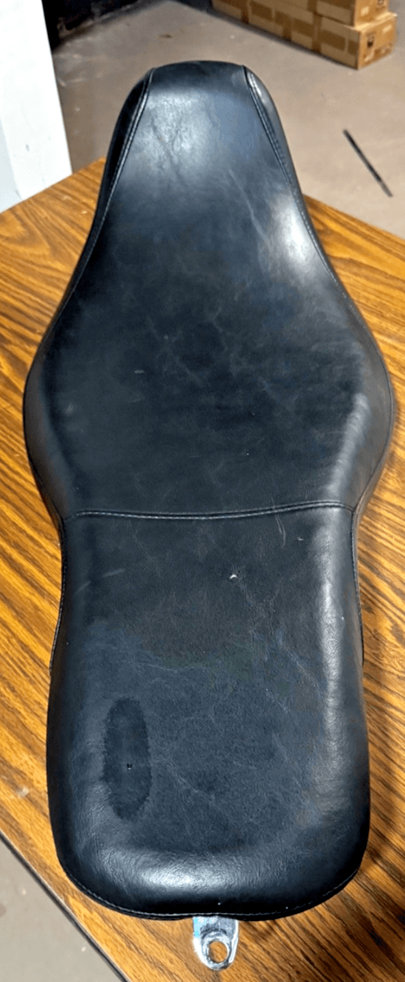 Harley Davidson Seat RDW-92/61-0067 Black OEM Used Slimmed See Description - Thumbnail 3