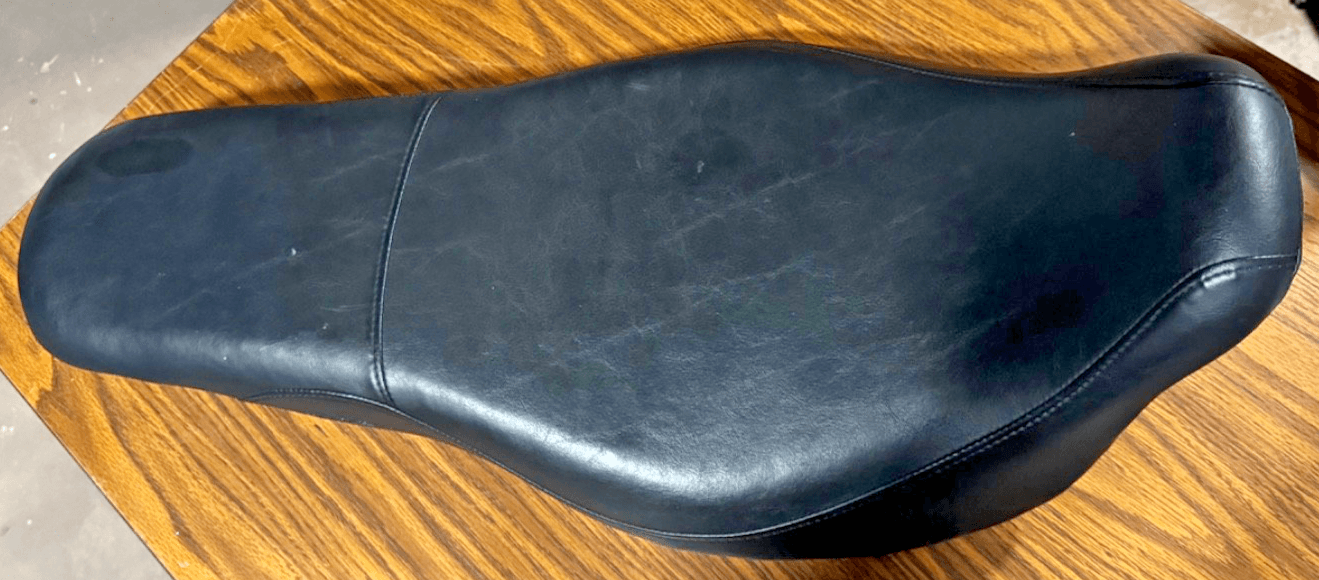 Harley Davidson Seat RDW-92/61-0067 Black OEM Used Slimmed See Description - Thumbnail 2