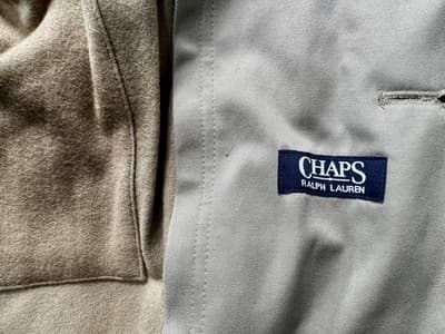 Ralph Lauren Chaps Trench Coat Mens 42R Beige Removable Lining - Thumbnail 7