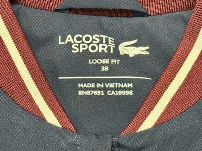 Lacoste Sport Jacket Womens Recycled Fiber Tennis Full Zip Size 38 - Thumbnail 3