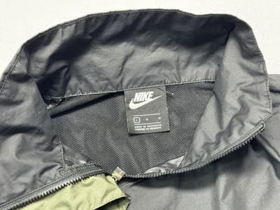 Nike Jacket Women L Green Black Anorak Windbreaker Colorblock Pullover Half Zip - Thumbnail 4