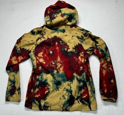 The North Face Class V Pullover Jacket Mens SMALL Yellow Red Tie Dye Multicolor - Thumbnail 4