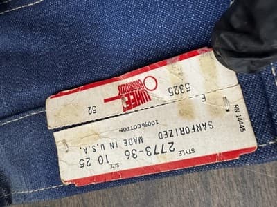 Vintage 1970s Dark Denim Embroidered Jeans High Waist Pants Size 10/25 - Thumbnail 6