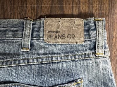 Vintage Wrangler Relaxed Straight Fit Jeans 44x29 Black Denim Silvertab Style - Thumbnail 5