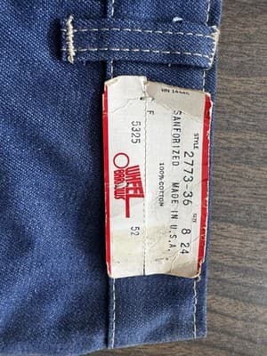 Vintage 1970s Dark Denim Embroidered Jeans High Waist Pants Size 8/24 - Thumbnail 4