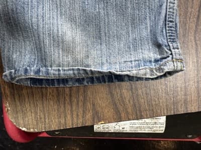 Vintage Wrangler Relaxed Straight Fit Jeans 44x29 Black Denim Silvertab Style - Thumbnail 7