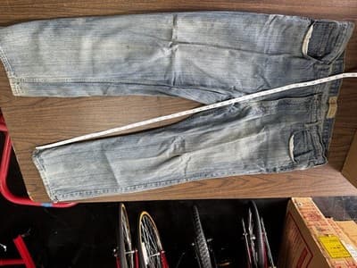 Vintage Wrangler Relaxed Straight Fit Jeans 44x29 Black Denim Silvertab Style - Image 1