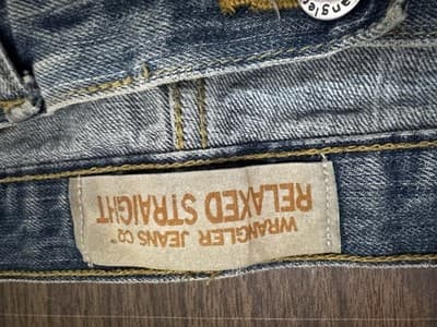 Vintage Wrangler Relaxed Straight Fit Jeans 44x29 Black Denim Silvertab Style - Thumbnail 3
