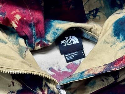 The North Face Class V Pullover Jacket Mens SMALL Yellow Red Tie Dye Multicolor - Thumbnail 2