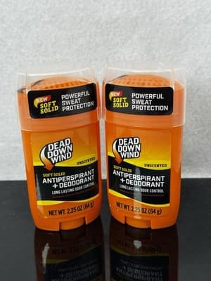 Lot of 2 - Dead Down Wind Scent Prevent Antiperspirant 2.25 Ounce - Unscented - Image 1