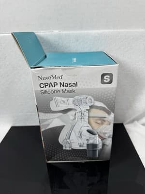 New CPAP Silicone Nasal Mask Size Small Cushion + HeadGear NuvoMed - Thumbnail 4