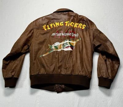 Good Condition WINLIT Made in the KOREA AMERICAN VOLUNTEER GRP Brown Size M - Thumbnail 8