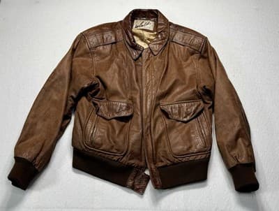 Good Condition WINLIT Made in the KOREA AMERICAN VOLUNTEER GRP Brown Size M - Thumbnail 3