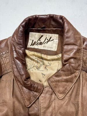 Good Condition WINLIT Made in the KOREA AMERICAN VOLUNTEER GRP Brown Size M - Thumbnail 4