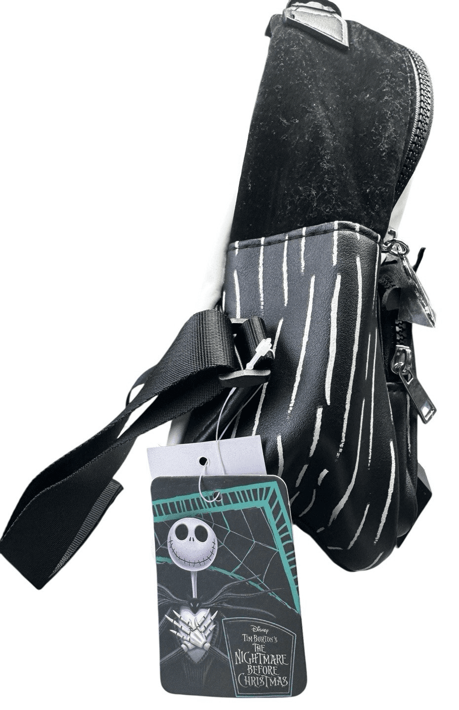 New Bioworld Mini Backpack Jack Skellington Glow-in-the-Dark Halloween Disney - Thumbnail 3