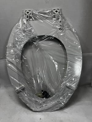 Bemis Elongated White Enameled Wood Toilet Seat 1003-103-981-000 20.6” 52.3 cm - Thumbnail 4