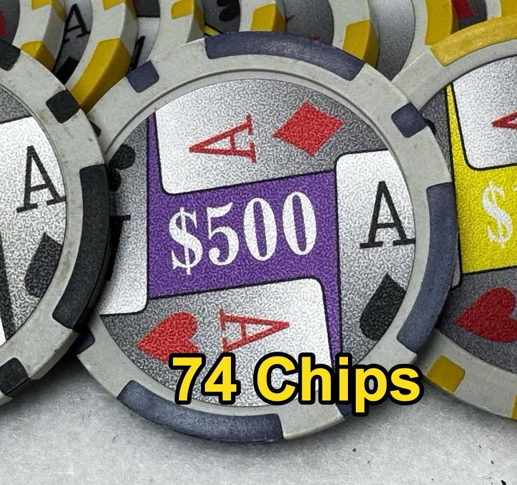 Poker chips authentic 249 chips Multicolor $100 $500 $1000 $10000 HIGH QUALITY - Thumbnail 2