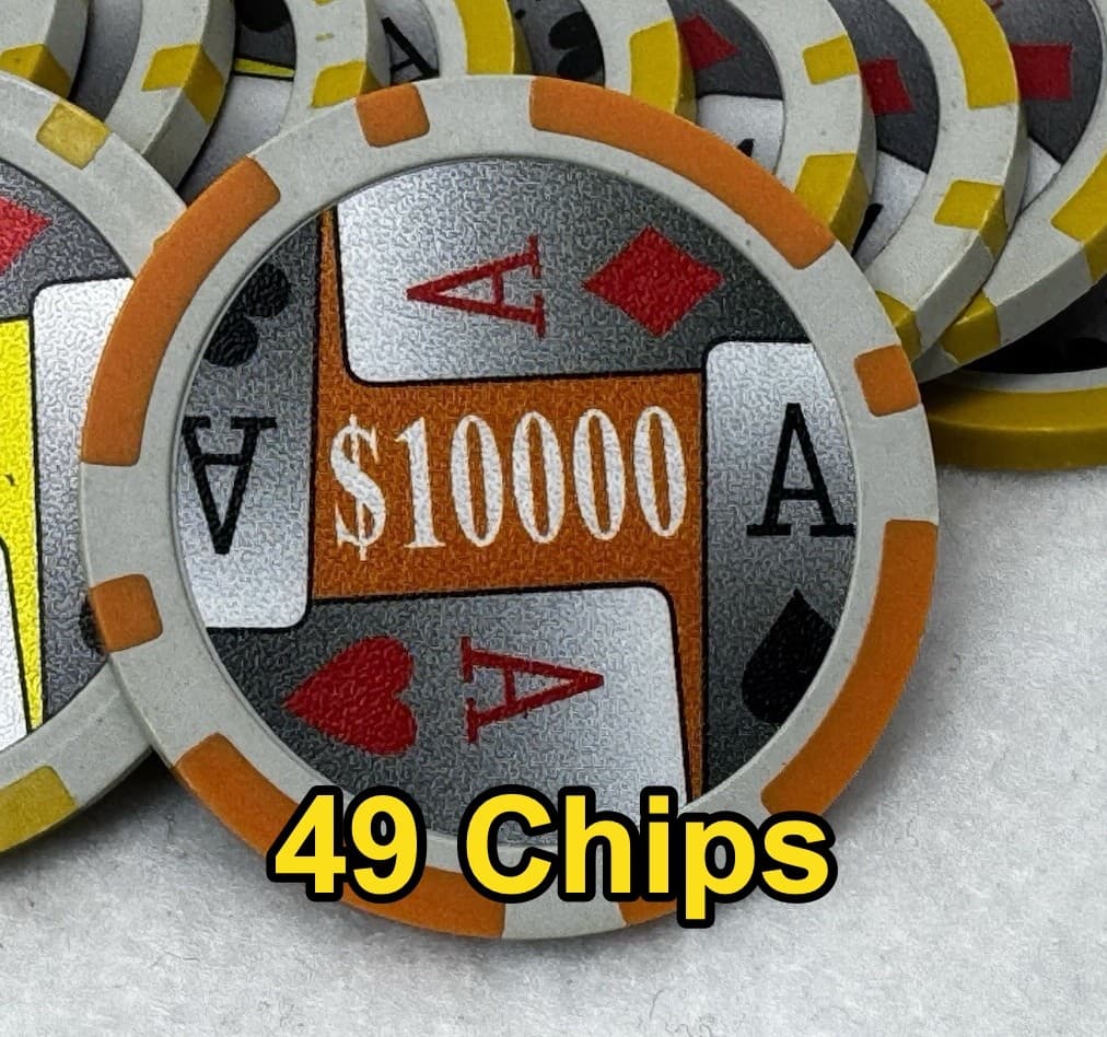 Poker chips authentic 249 chips Multicolor $100 $500 $1000 $10000 HIGH QUALITY - Thumbnail 4