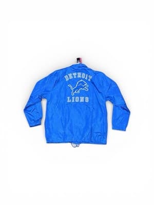 Detroit Lions Coaches Game Jacket NFL Blue NWT SIZE LARGE - Thumbnail 4