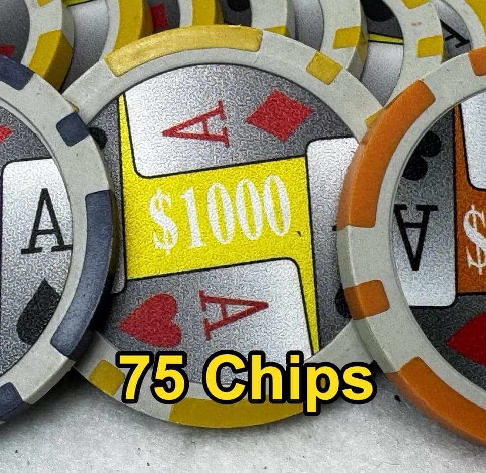 Poker chips authentic 249 chips Multicolor $100 $500 $1000 $10000 HIGH QUALITY - Thumbnail 5