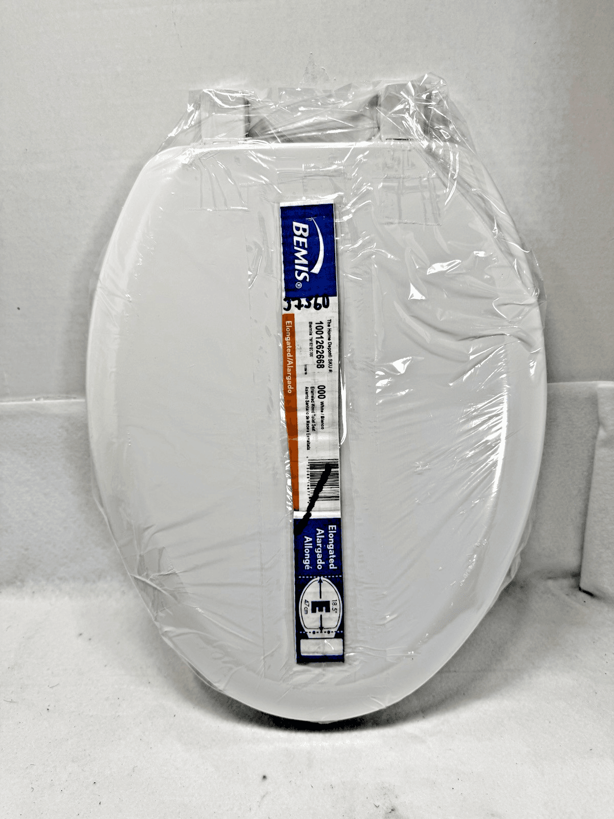 Bemis Elongated Toilet Seat White 1001-262-668-000 18.5" - 47cm - Image 1