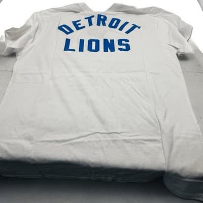 NEW NFL Detroit Lions Shirt Men’s Large WHITE NFL Tee L - Thumbnail 3