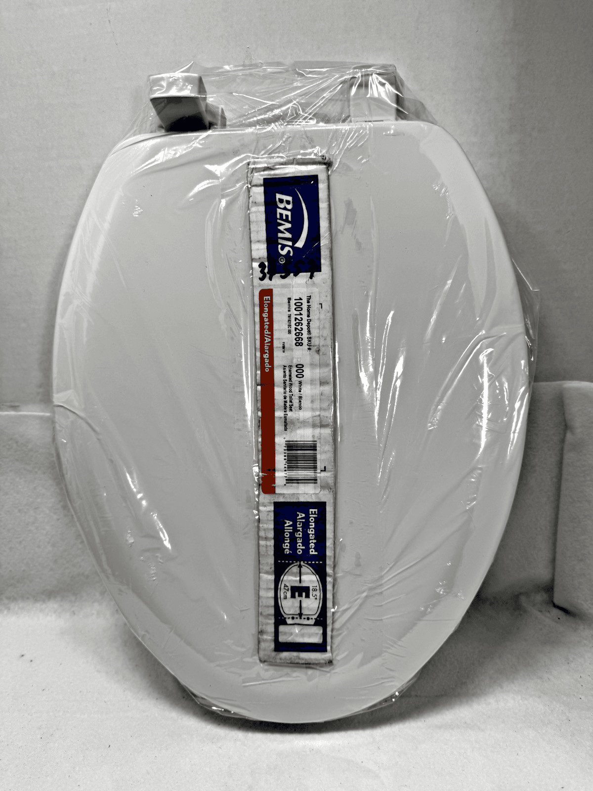 Bemis Elongated Toilet Seat White 1001-262-668-000 18.5" - 47cm - Image 1
