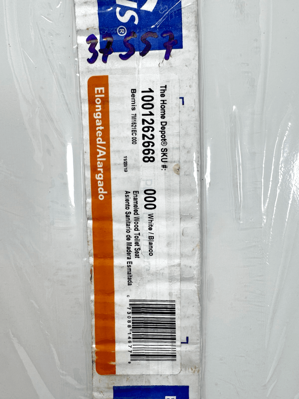 Bemis Elongated Toilet Seat White 1001-262-668-000 18.5" - 47cm - Thumbnail 3