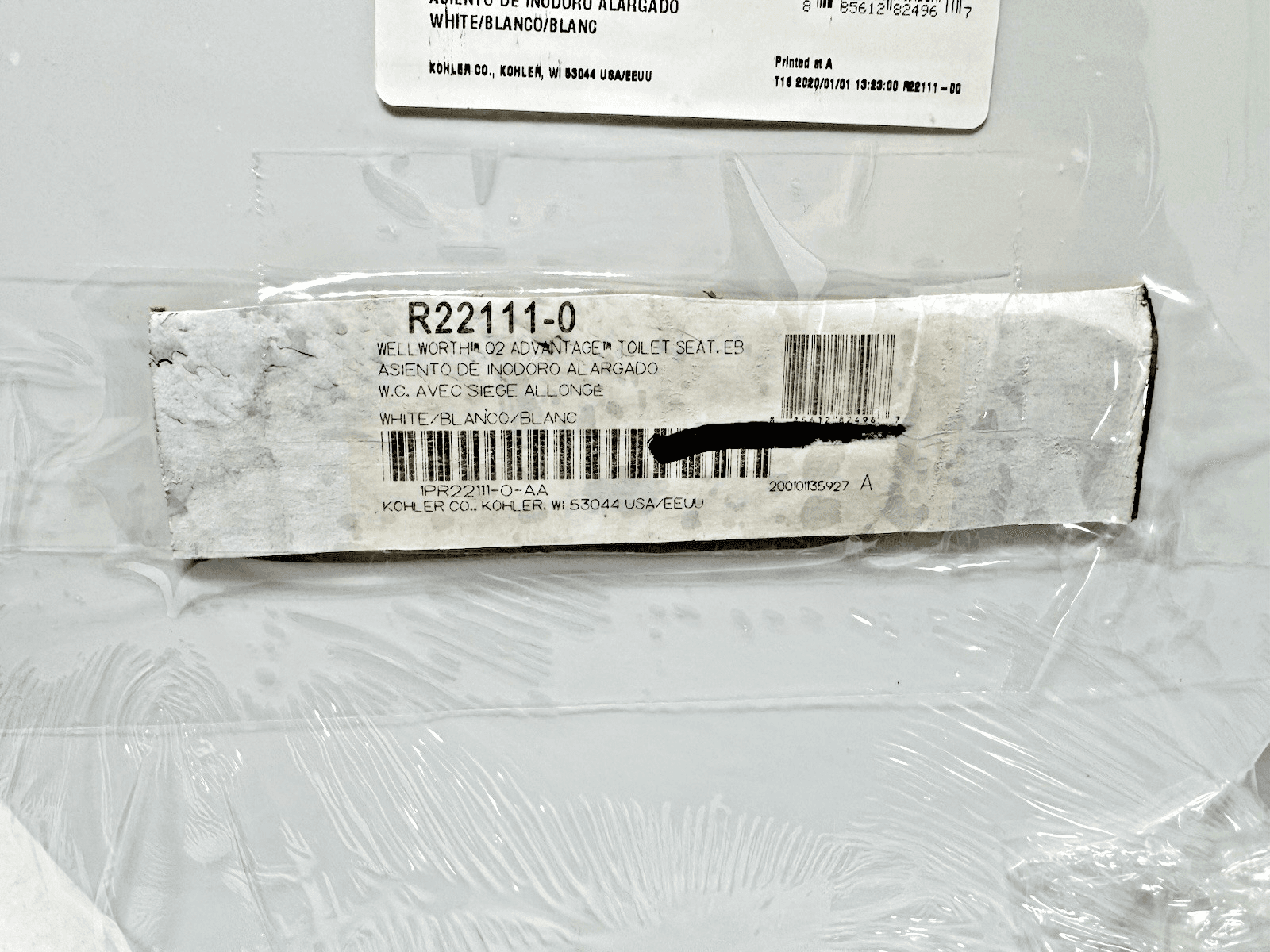 Kohler R22111-0 Elongated Closed Front Toilet Seat White 18 5/8X14/3/16 - Thumbnail 2