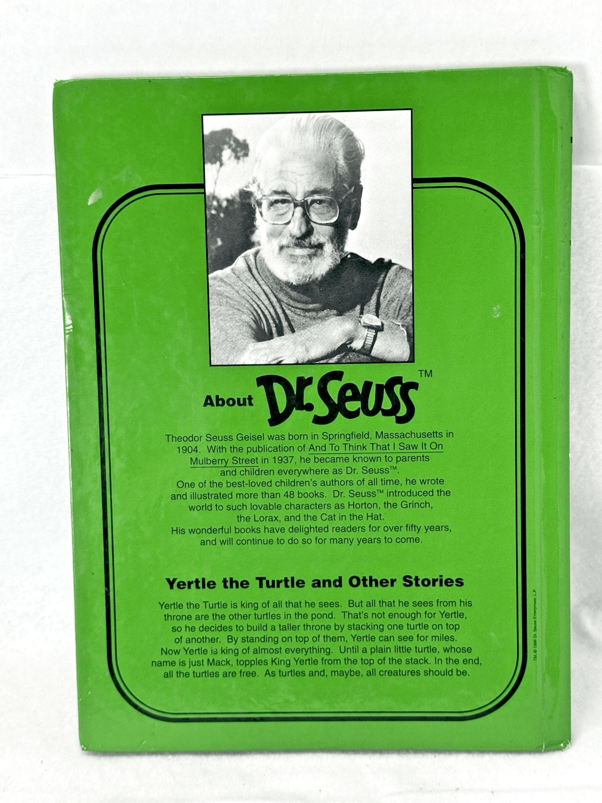 Yertle the Turtle and Other Stories - hardcover Dr. Seuss - Thumbnail 2