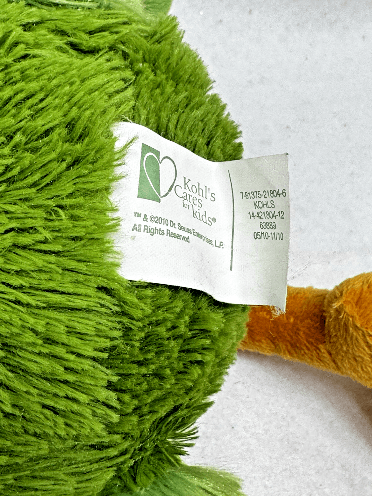 Dr Seuss Kohls Cares Hooey Green Parrot Bird Plush Oh Say Can You Say - Thumbnail 3