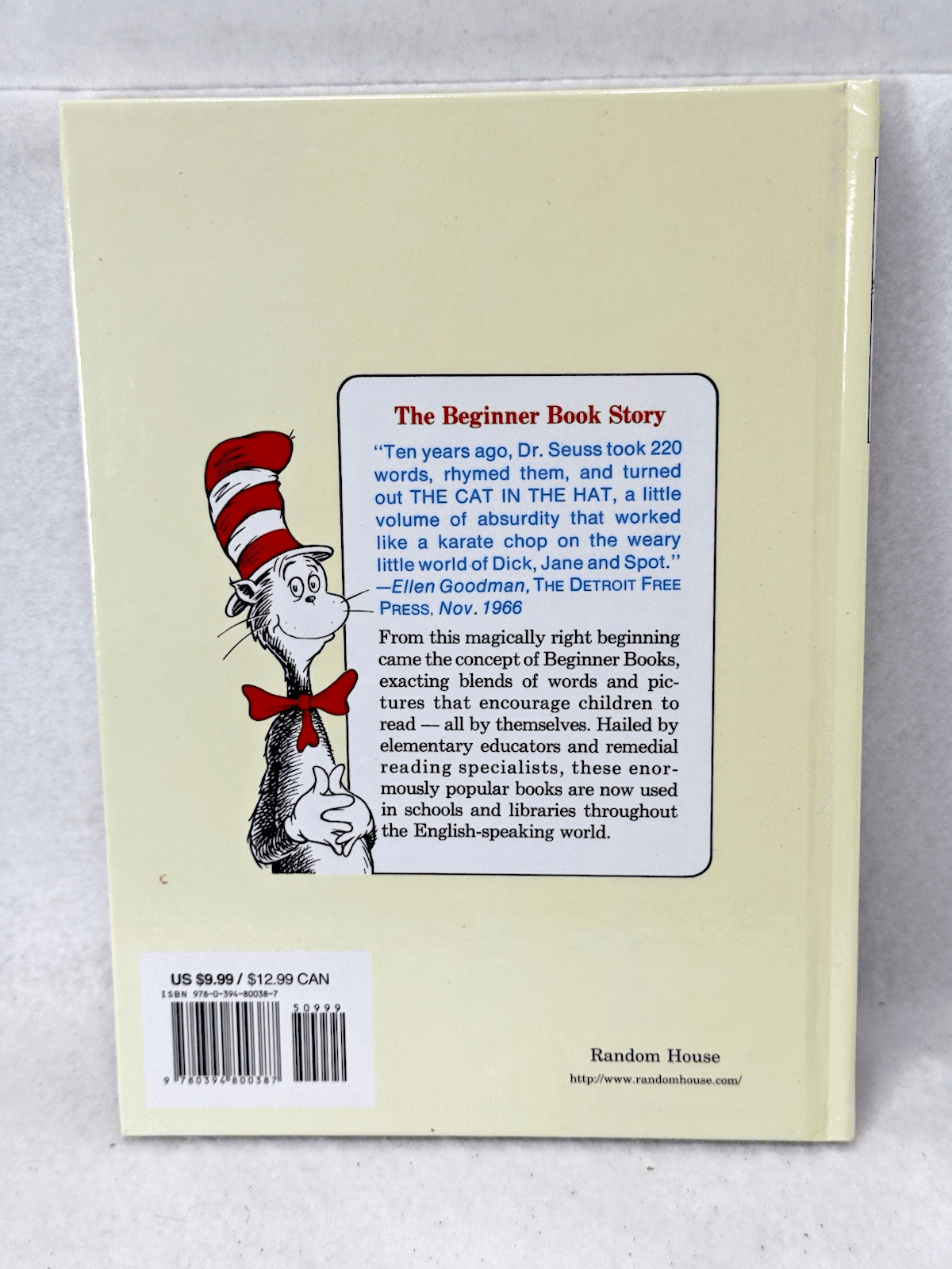 Fox In Socks by Dr. Seuss 1993 Glossy Hardback Book Beginner I Can Read It - Thumbnail 2