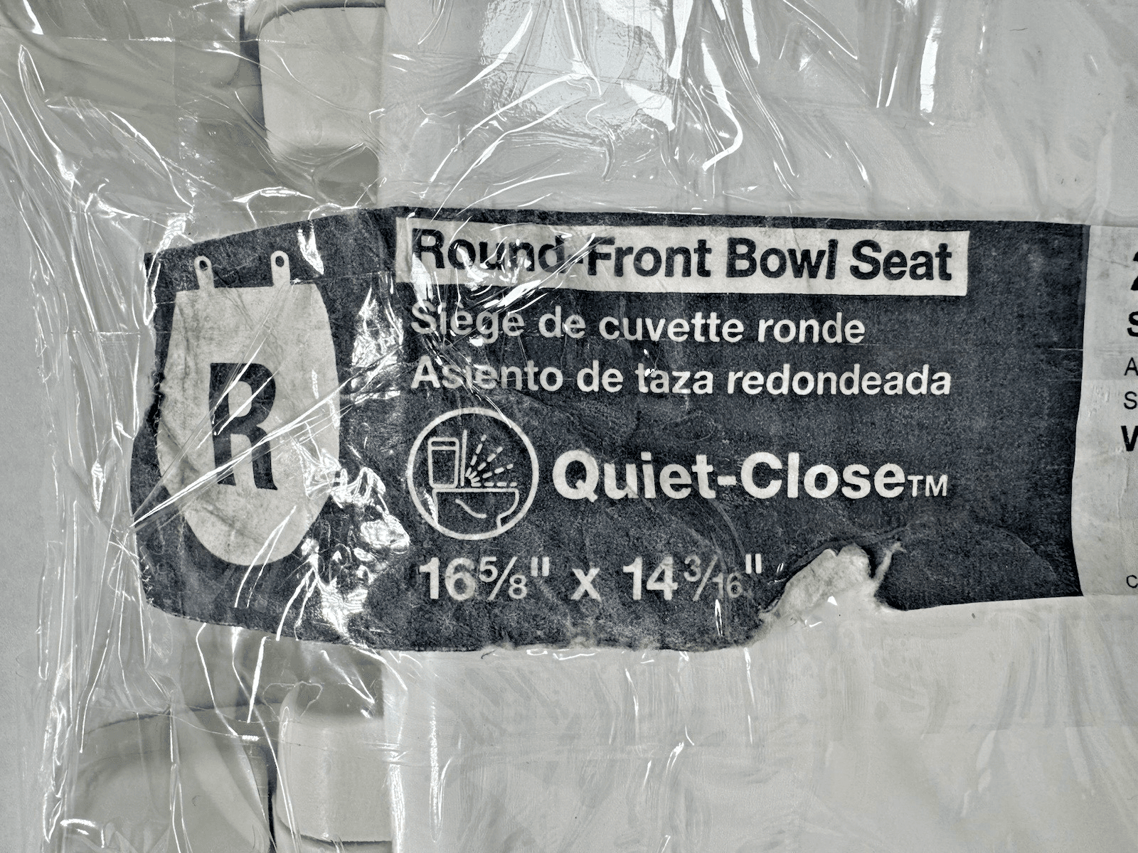 Kohler 20467-0 Round Universal Toilet Seat Soft Close White 16 5/8-14 3/16 - Thumbnail 2