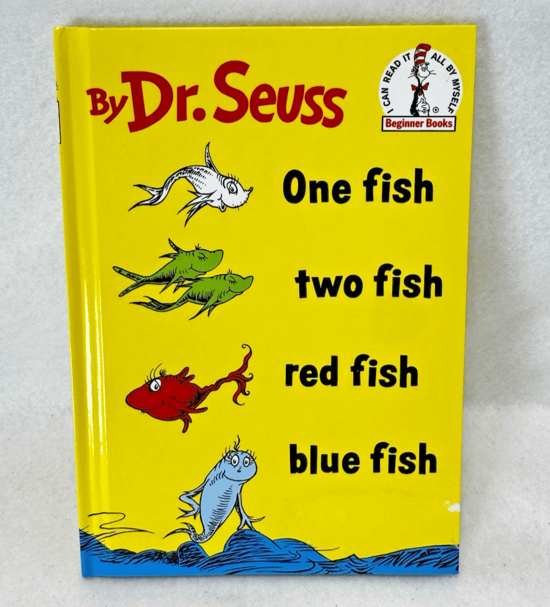 Lot of 2 Items 1988 Dr Seuss One Fish Two Fish Red Fish Blue Fish Book & Tote - Thumbnail 2