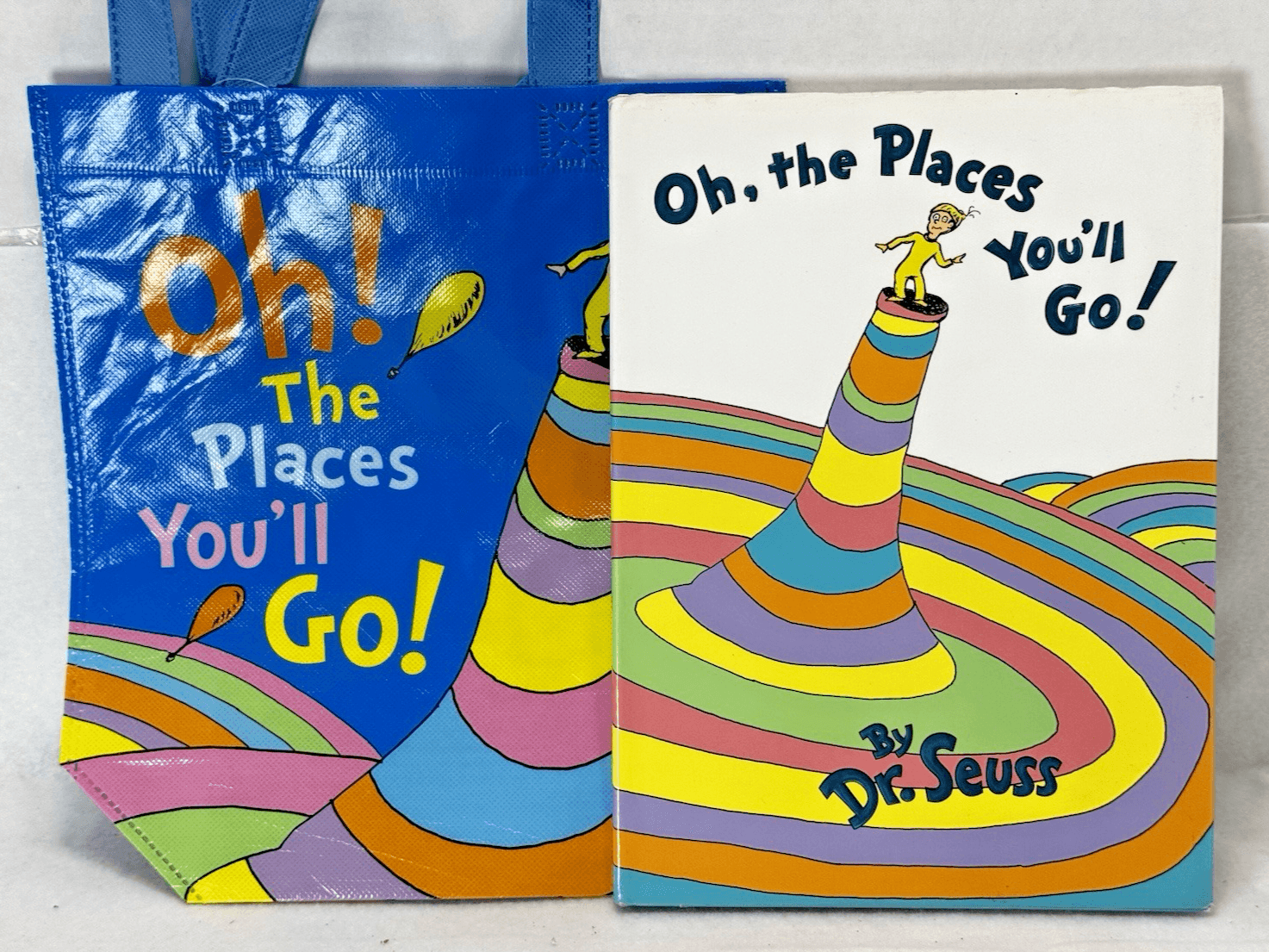 Dr. Seuss's Oh, The Places You'll Go! Book and Board Book with Matching Tote - Image 1
