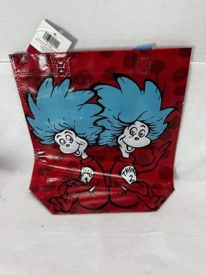 Kohls Cares for Kids 12" Dr Seuss Plush Thing 1 & 2 Dolls w/Tags 2003 With Tote - Thumbnail 7