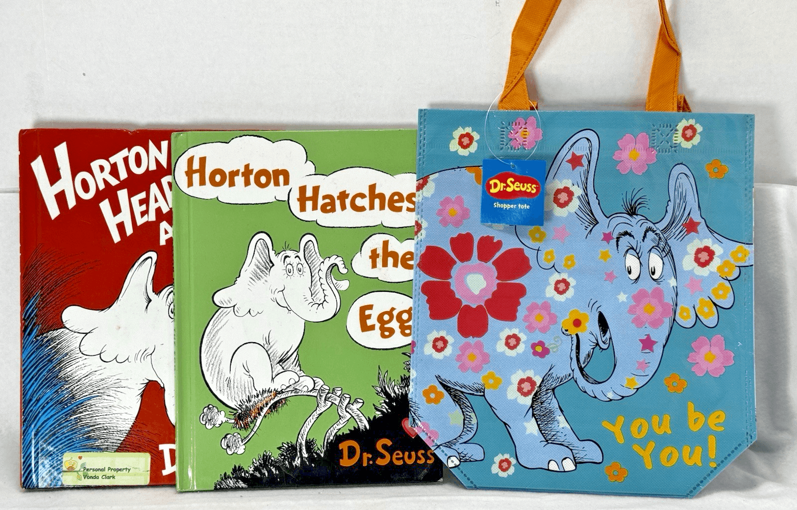 Dr. Suess Horton Hears A Who/Horton Hatches The Egg Large Hardcover & Tote - Image 1