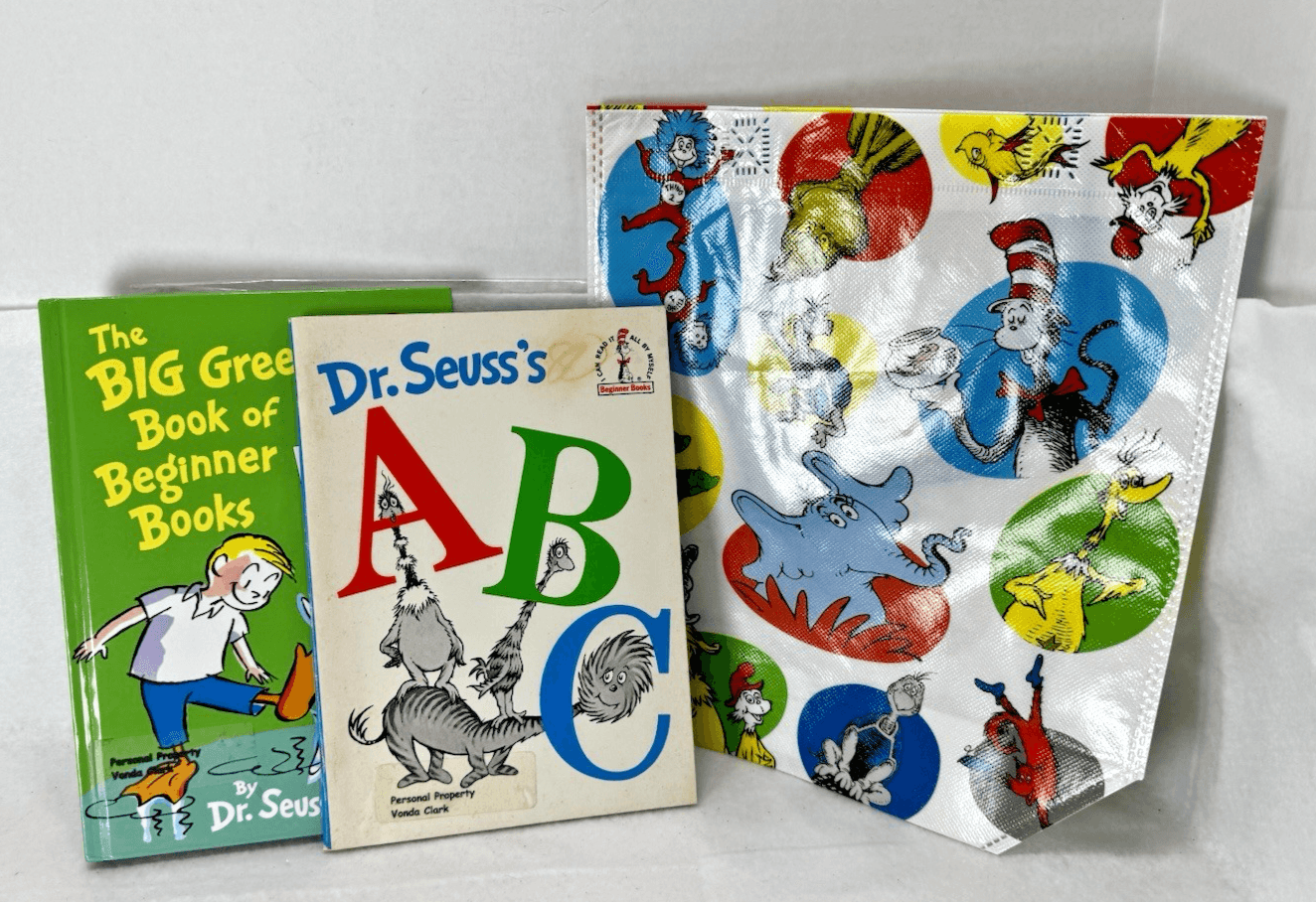 Vintage Dr. Seuss's ABC Beginner Books Hardcover & Tote - Image 1