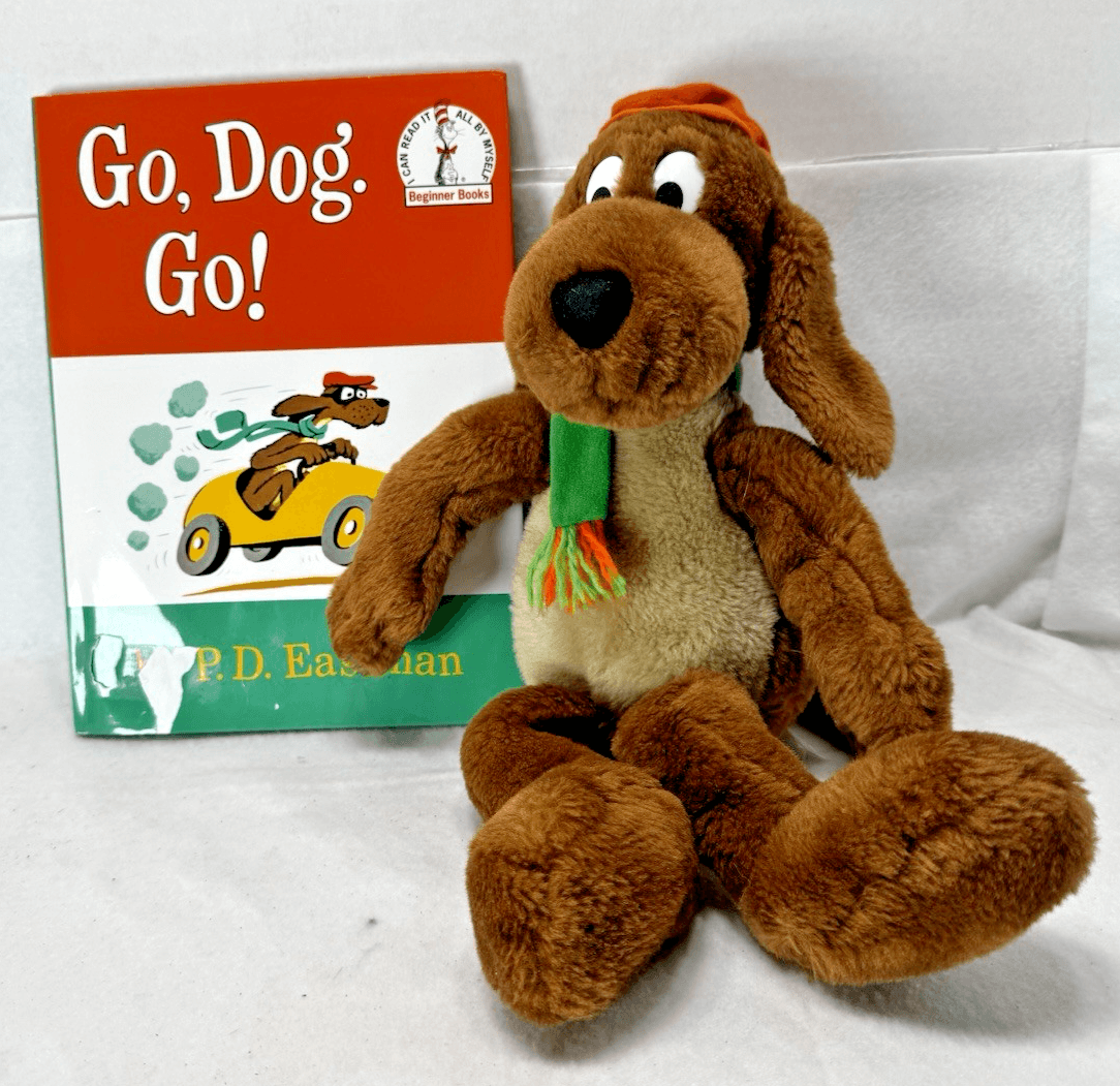 Kohl's Cares- Brown Dog Plush & Book 14" & Go Dog Go! Book by P D Eastman - Image 1