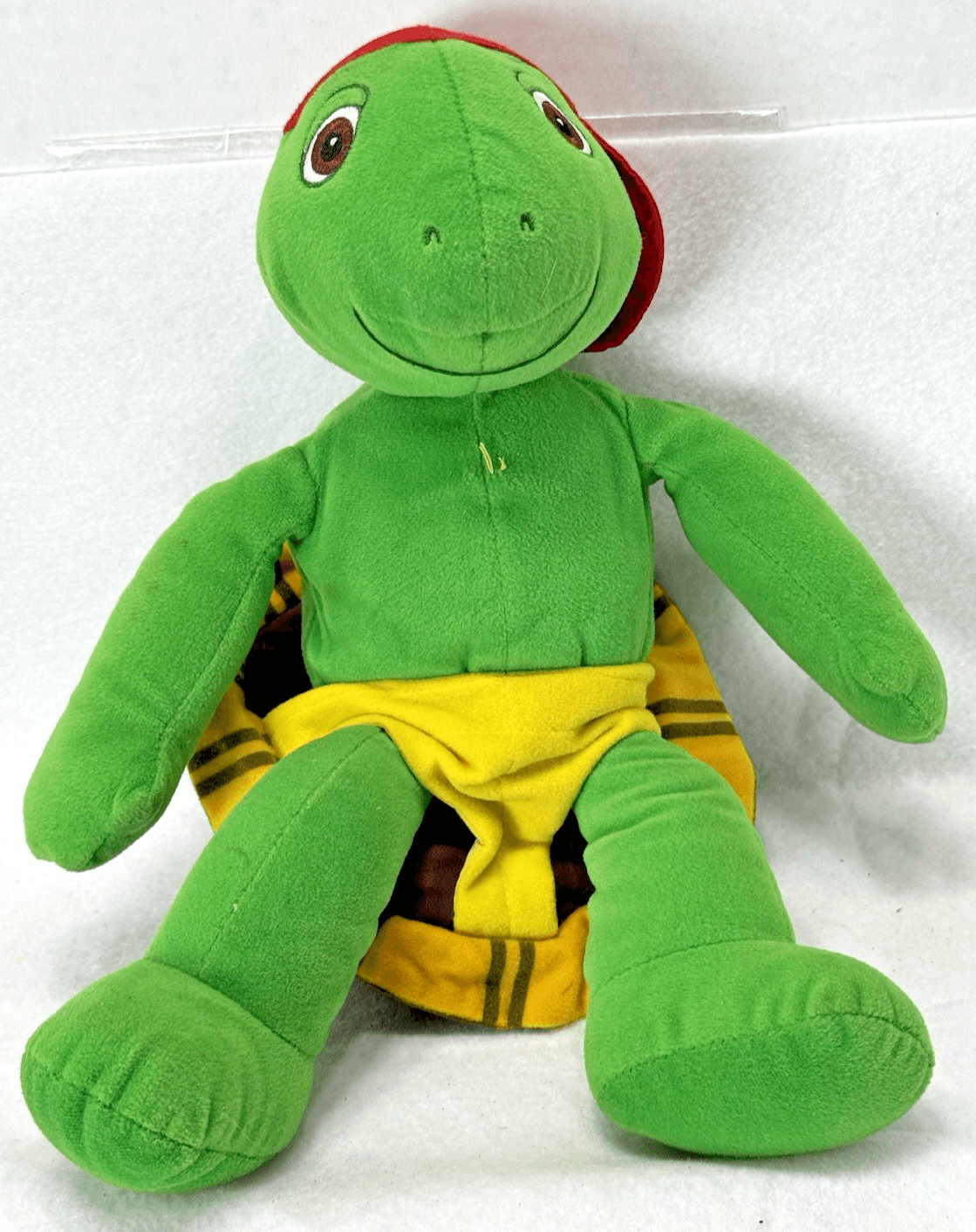 Kidpower FRANKLIN the Turtle Plush Talking Toy 12" Nelvana Red Hat working - Image 1