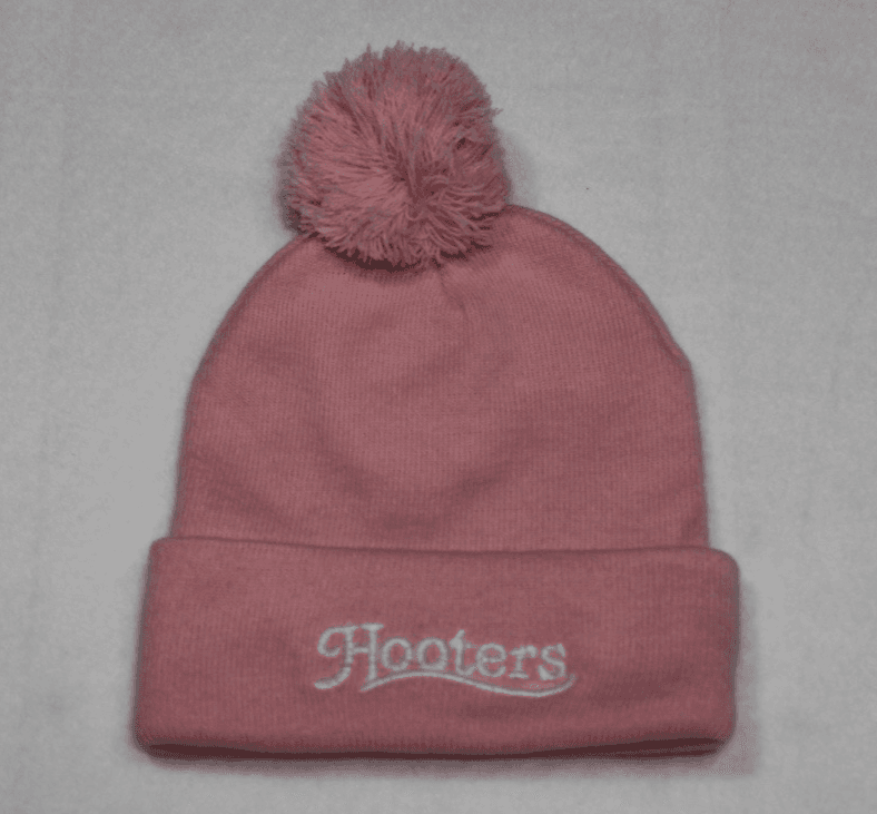PINK Hooters Restaurant Winter Hat Beanie One Size Fits Most - Image 1