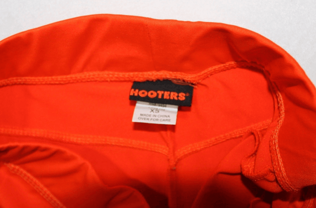 Hooters Official Uniform Cheeky Shorts Size SMALL USED - Thumbnail 2